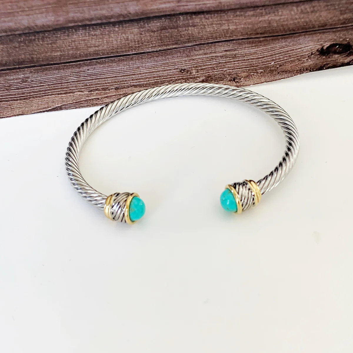 Cable Bracelet Collection :: Lianna Turquoise | Baubles & Bits