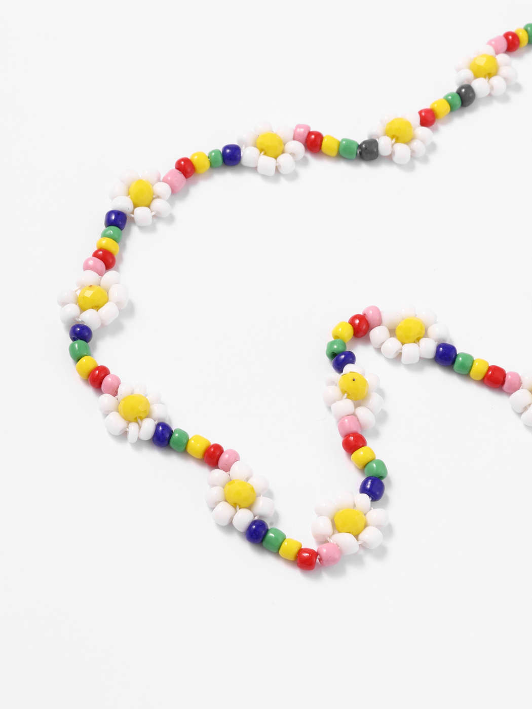 Color Flower Beaded Necklace | Cider