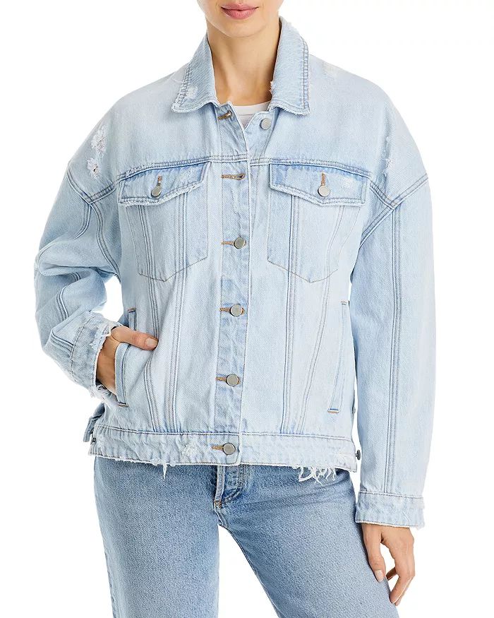 Distressed Denim Oversized Trucker Jacket | Bloomingdale's (US)