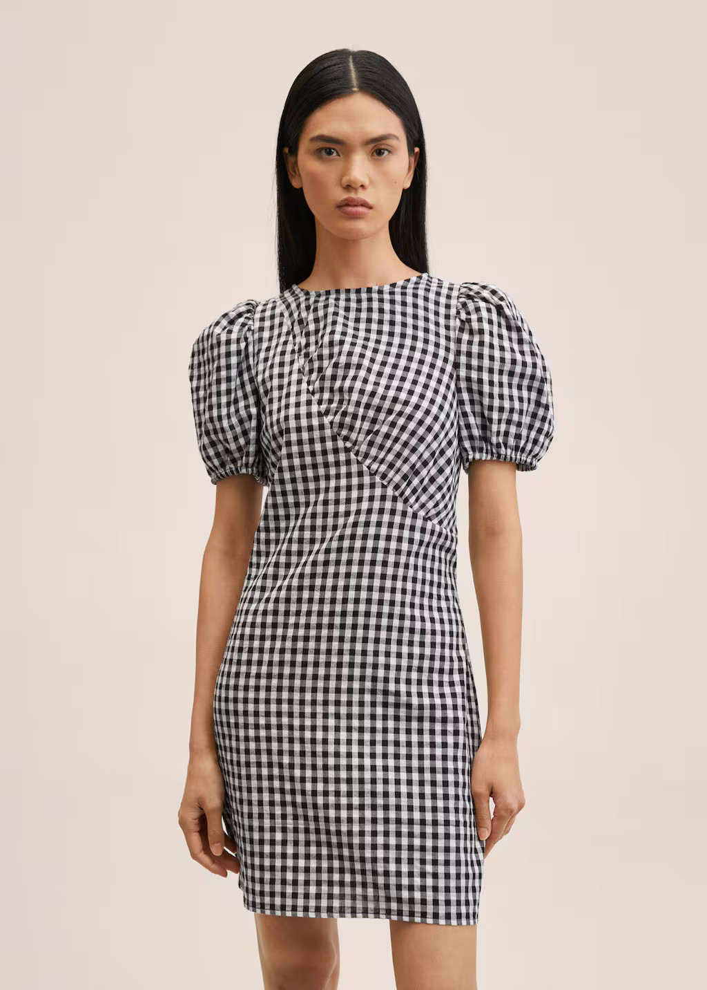 Gingham check dress | MANGO (US)