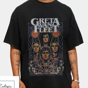 Greta Van Fleet, Greta Van Fleet Shirt, Greta Van Fleet Tie Dye T-Shirt, Greta Van Fleet Necklace... | Etsy (US)