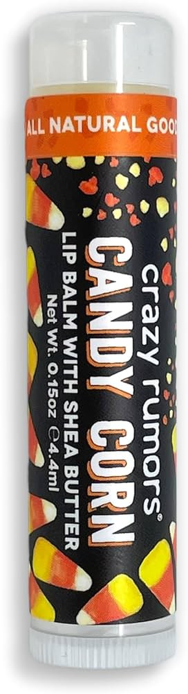 Crazy Rumors Candy Corn Lip Balm, 0.15 oz | Amazon (US)
