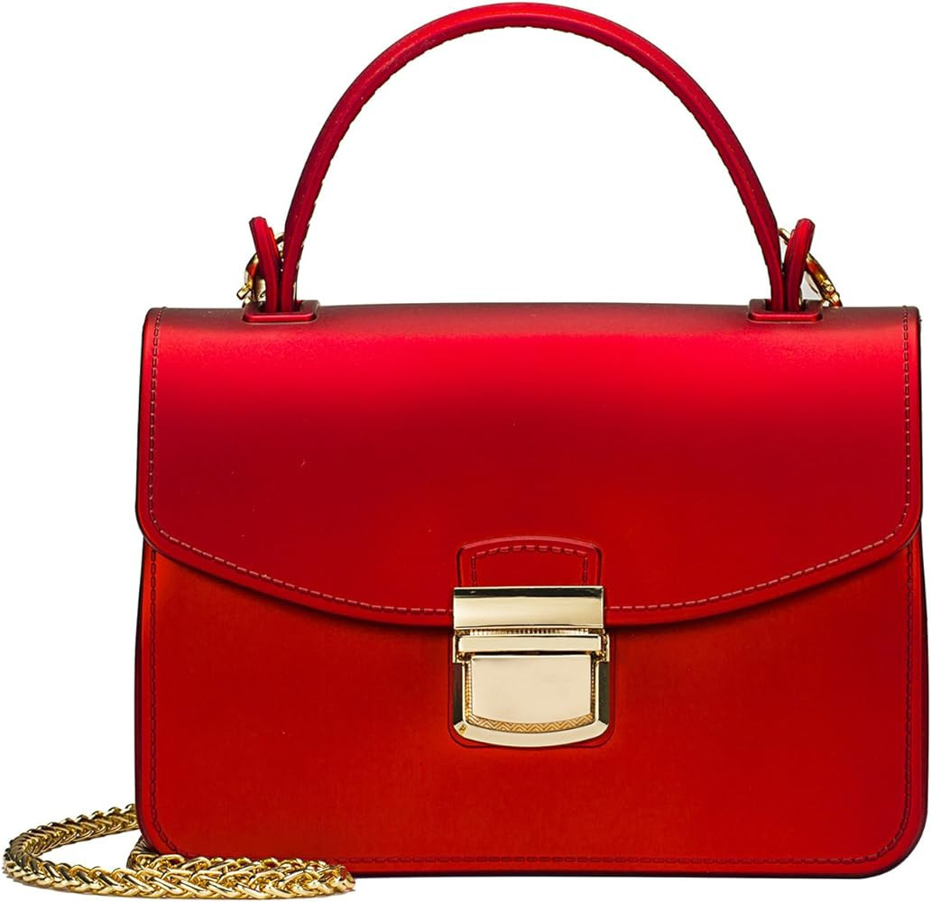 Top Handle Clutch Handbags Jelly Crossbody Bags for Women Tote Purse | Amazon (US)