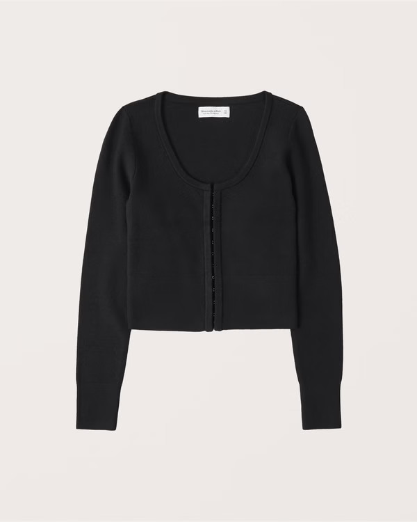 Hook-and-Eye Short Cardigan | Abercrombie & Fitch (US)