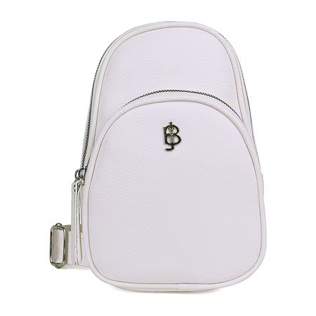 Julia Buxton Double Compartment Sling Bag, One Size, White | JCPenney