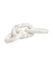 14in Marble Chain Link Decor | TJ Maxx
