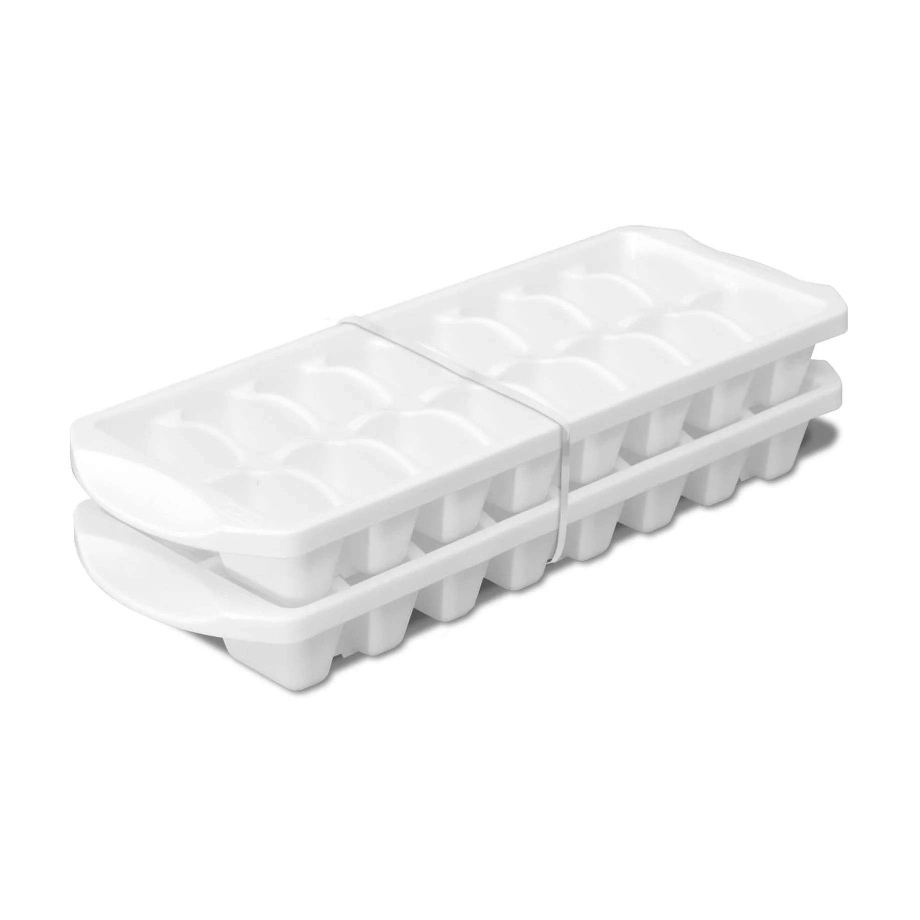 Sterilite Set of Two Stacking Ice Cube Trays, Easy release, 16 Cubes Each, BPA-Free, White | Walmart (US)