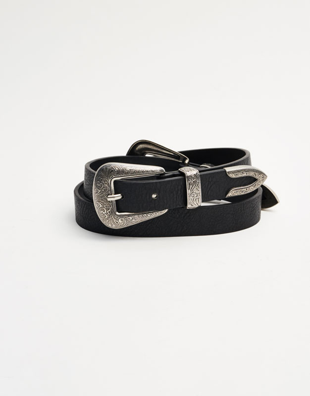 Ceinture cowboy double boucle | Pull & Bear FR