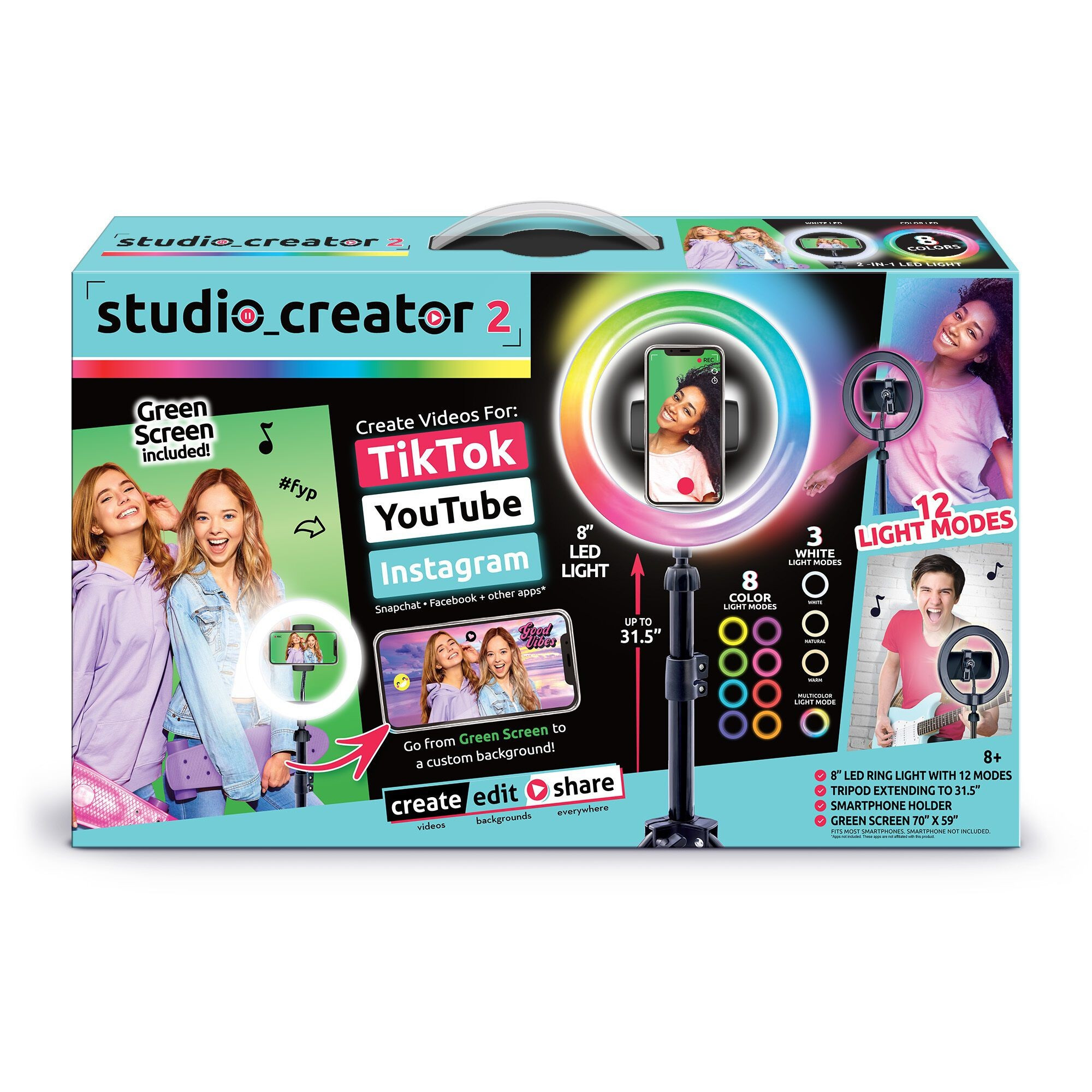Studio Creator 2 8'' Ring Light | Claire's (US)
