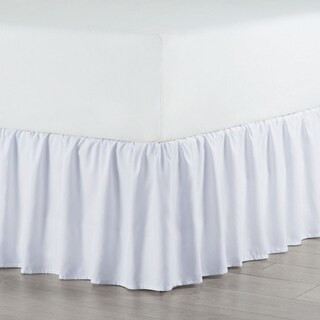 Martex Solid Ruffle Bed Skirt - King - White | Bed Bath & Beyond