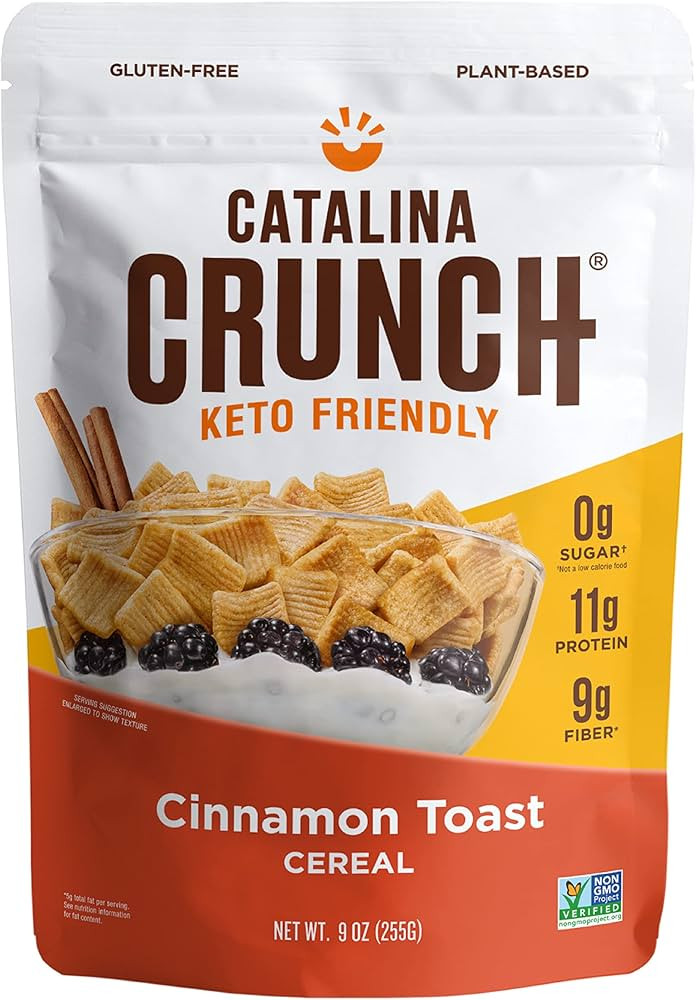 Catalina Crunch Cinnamon Toast Cereal | Low Carb, Sugar Free, Gluten Free | Vegan, Plant Based Pr... | Amazon (US)