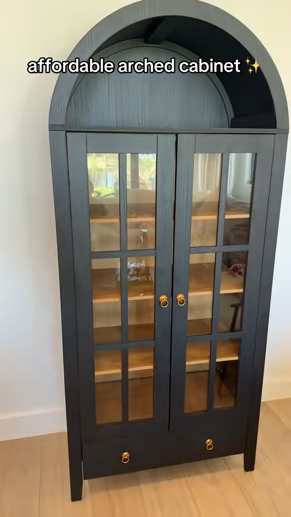 The black arch cabinet of my DREAMS but make it affordable!! This one is under $300 👏🏼🤍

#LTKHome