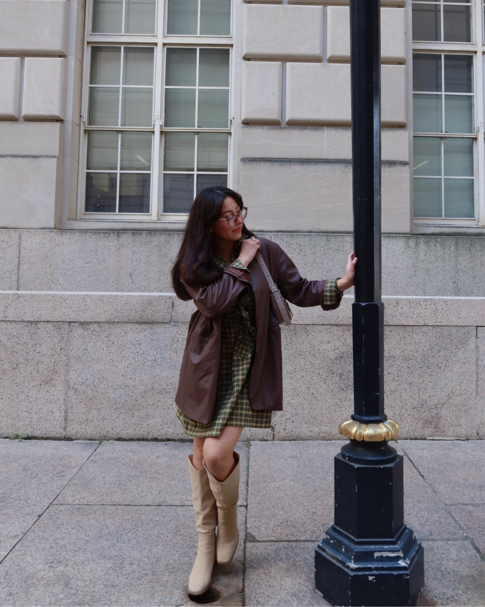 leather jacket, plaid dress, suede boots, winter outfit, autumn outfit

#LTKWorkwear #LTKSeasonal #LTKHoliday