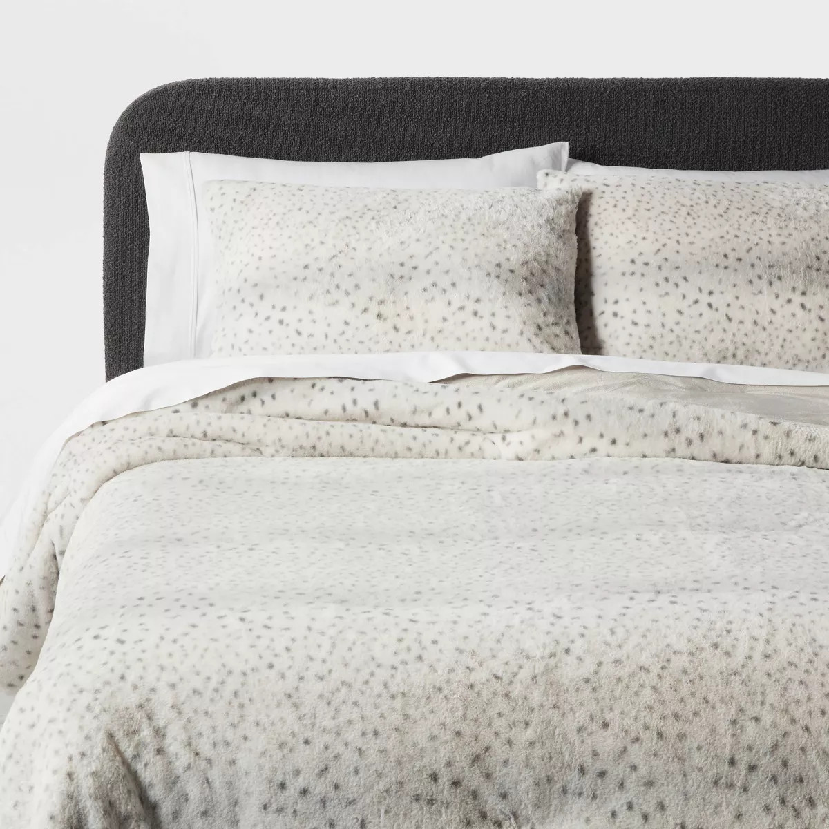 3pc Luxe Faux Fur Comforter and Sham Set - Threshold™ | Target