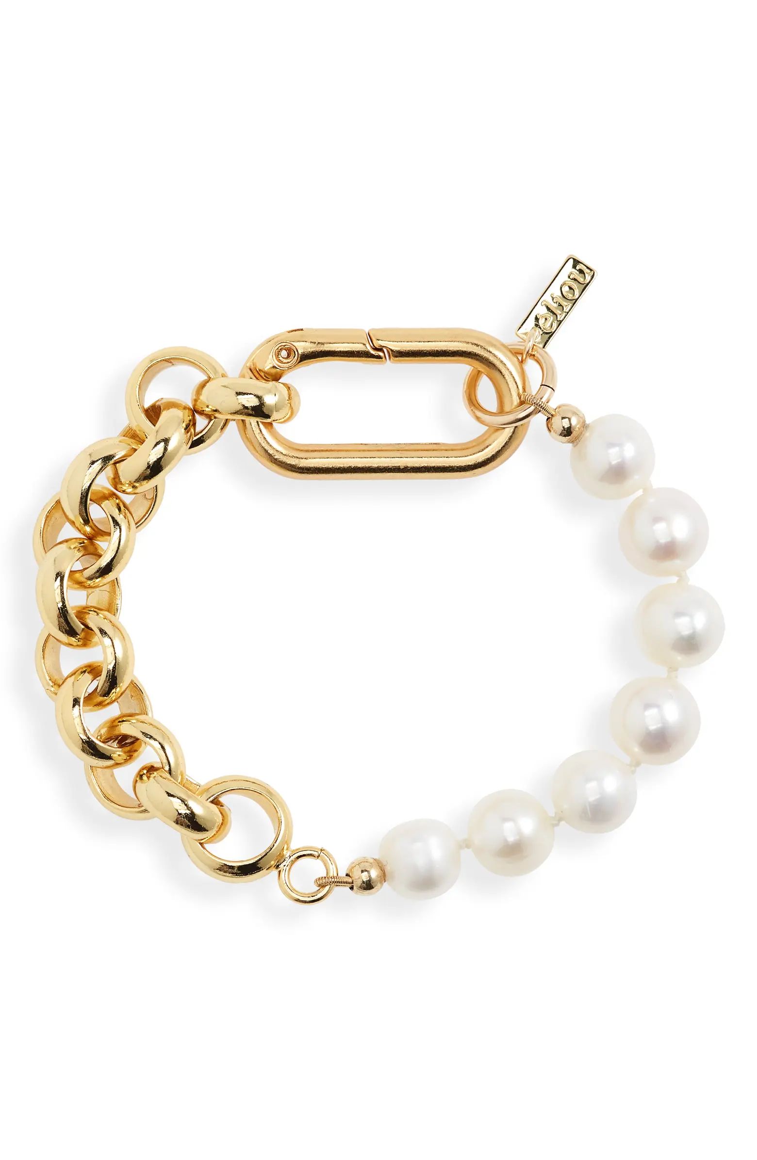 Hudson Pearl & Chain Bracelet | Nordstrom