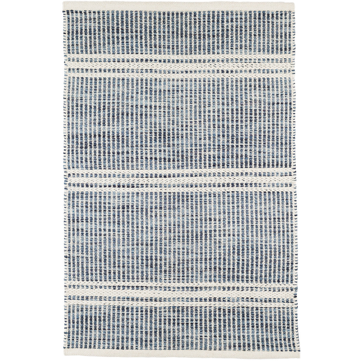 Malta Blue Handwoven Wool Rug | Annie Selke