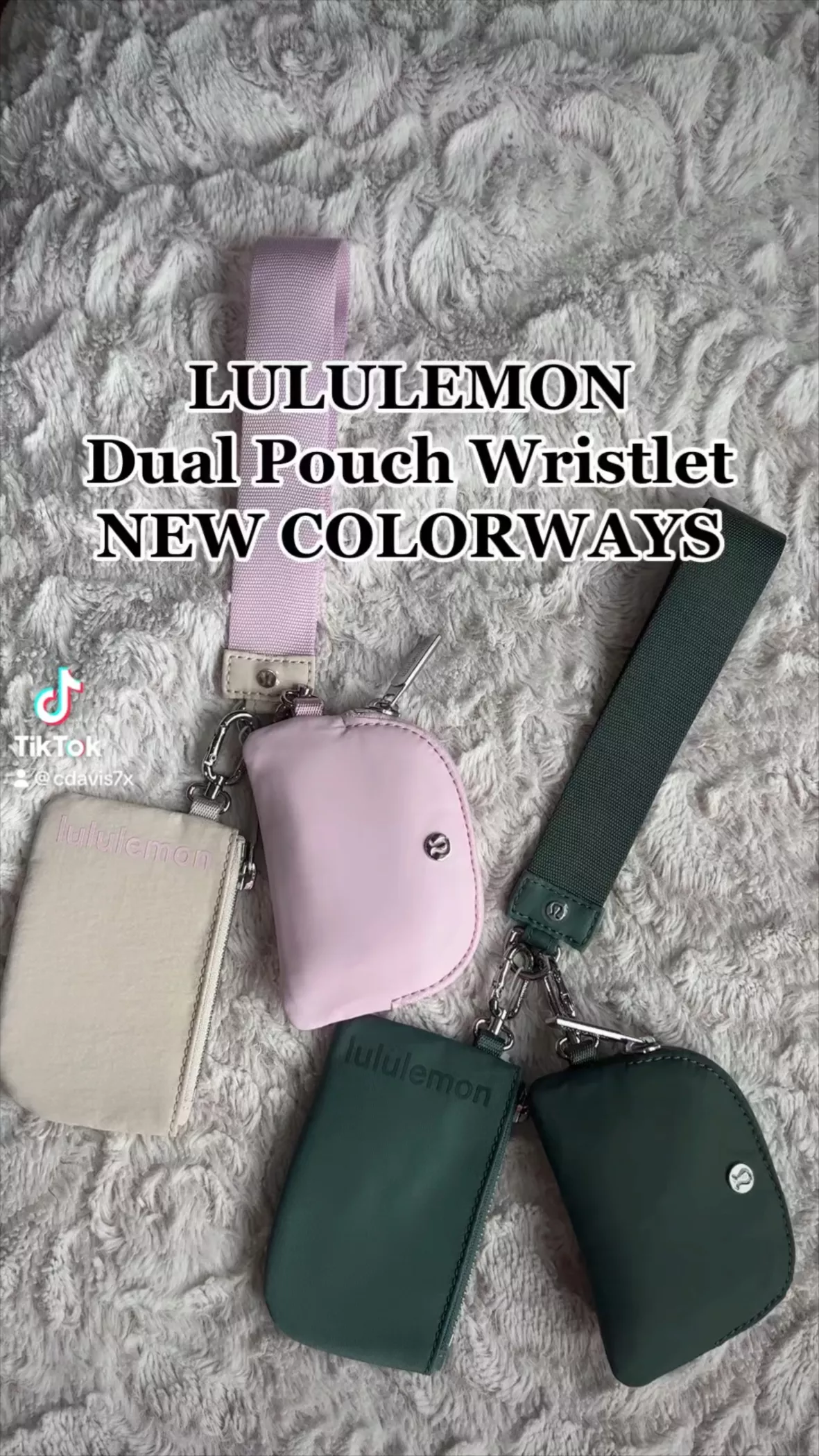 Lululemon Dual Pouch Wristlet - Green