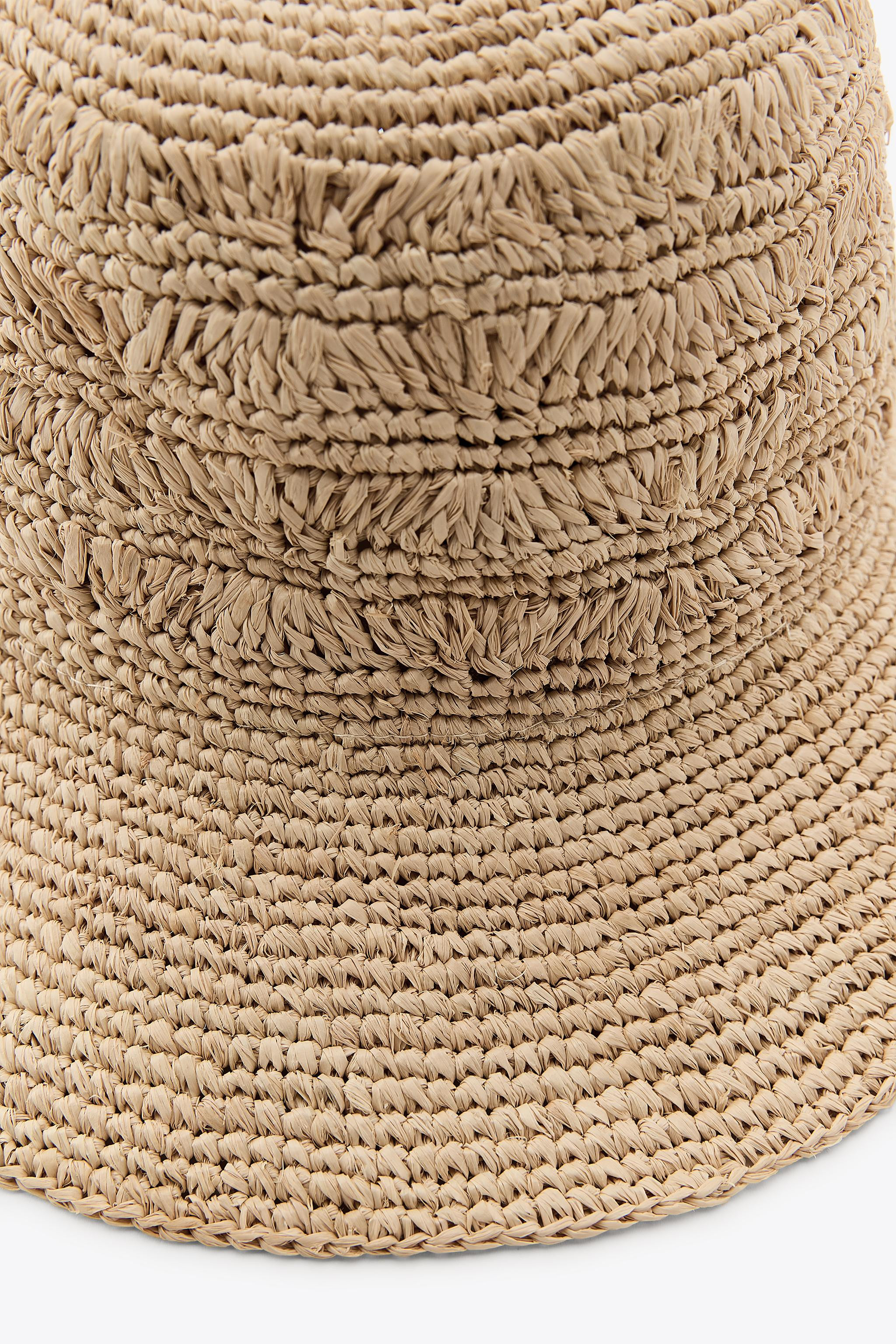 BRAIDED RAFFIA HAT | Zara UK