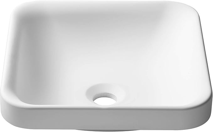 Kraus KSR-9MW Natura Bathroom Sink, Matte White | Amazon (US)