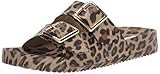 Steve Madden Women's Evanne Flat Sandal, Leopard, 8 | Amazon (US)