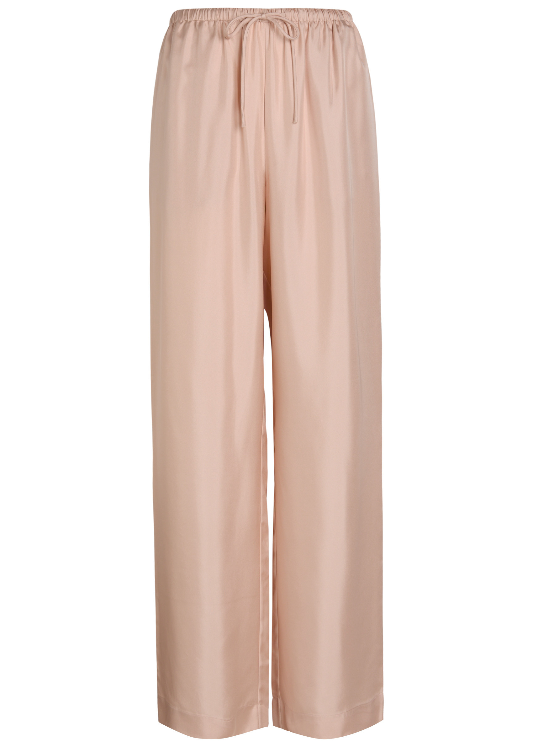 Drawstring straight-leg silk trousers | Harvey Nichols