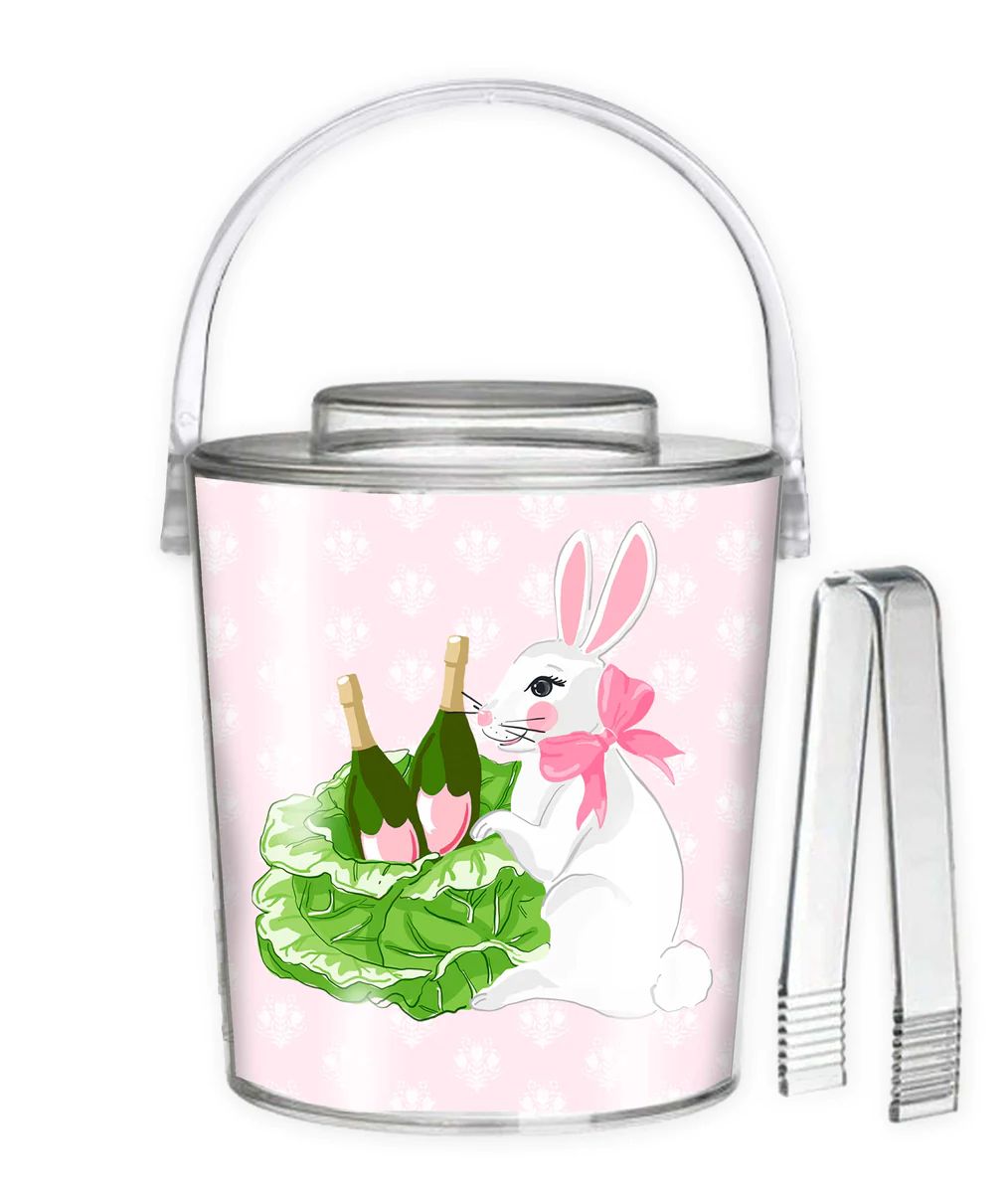 Bubbly Bunny Easter Ice Bucket, Pastel Pink | Taylor Beach Design