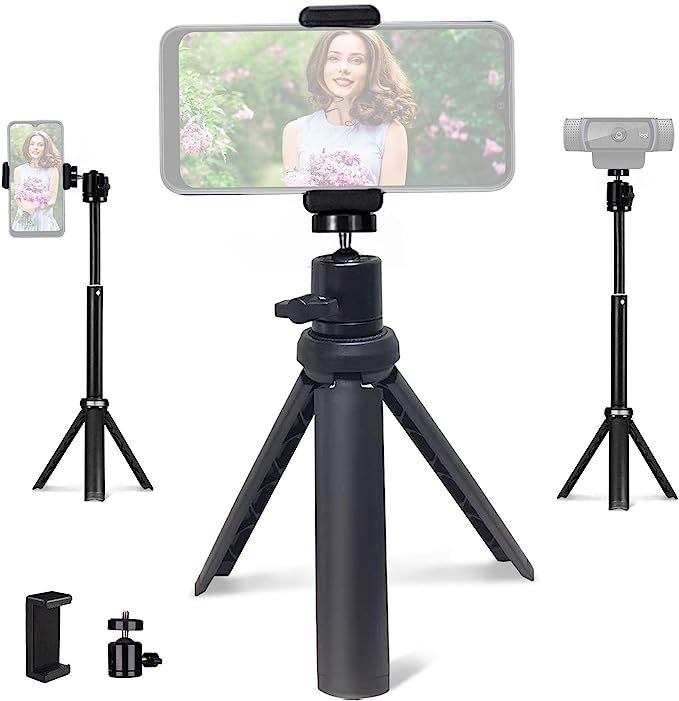 NexiGo Lightweight Mini Tripod for Camera/Phone/Webcam, Extendable Tripod Stand Compatible with N... | Amazon (US)