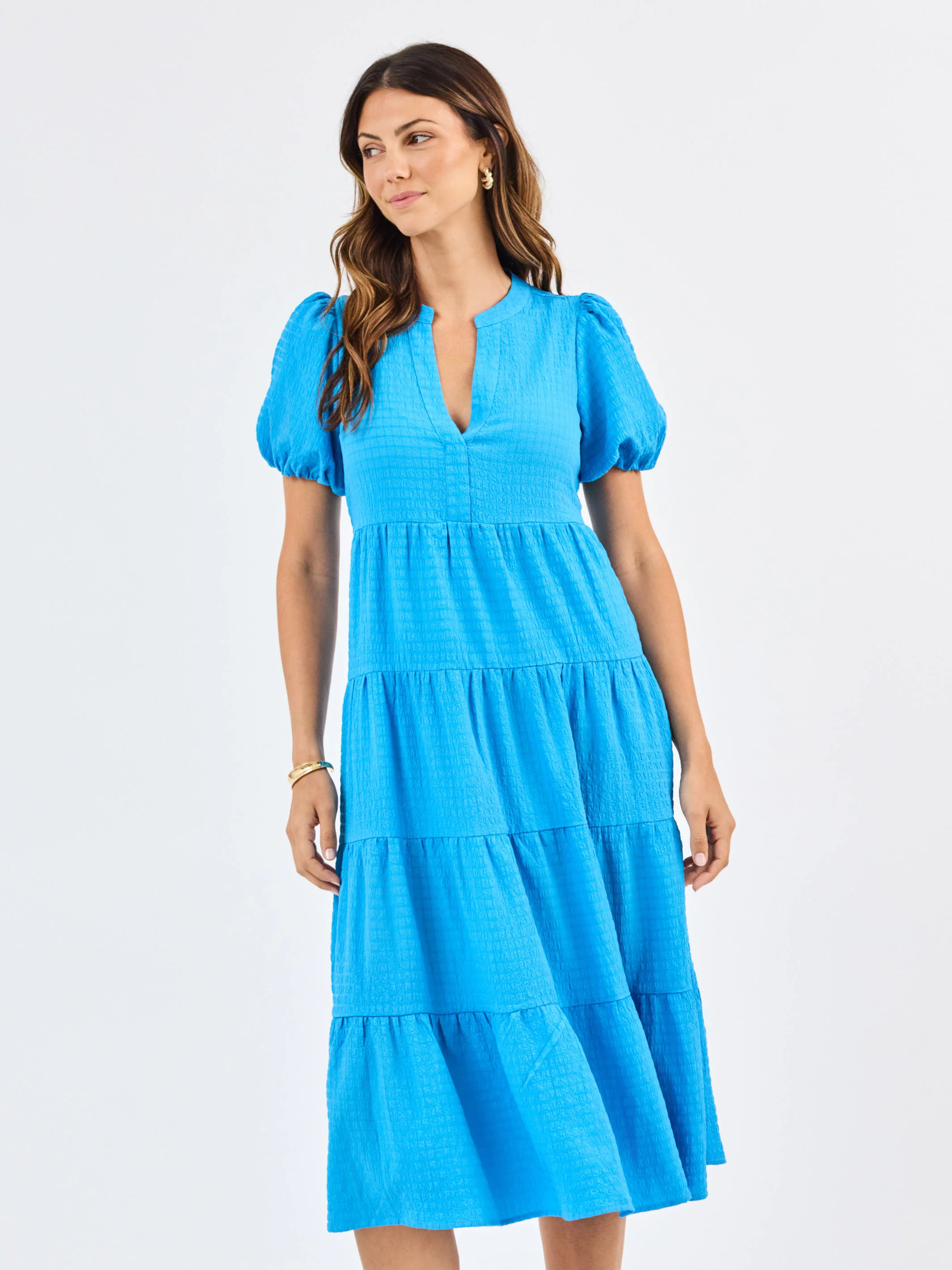 Kinsley Dress | Blue Seersucker | Mary Square