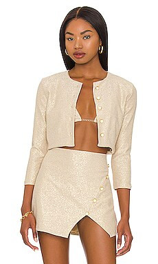 DEVON WINDSOR Sasha Jacket in Champagne from Revolve.com | Revolve Clothing (Global)