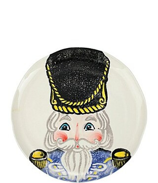 Vietri Holiday Nutcrackers Dinner Plate - Blue | Dillard's