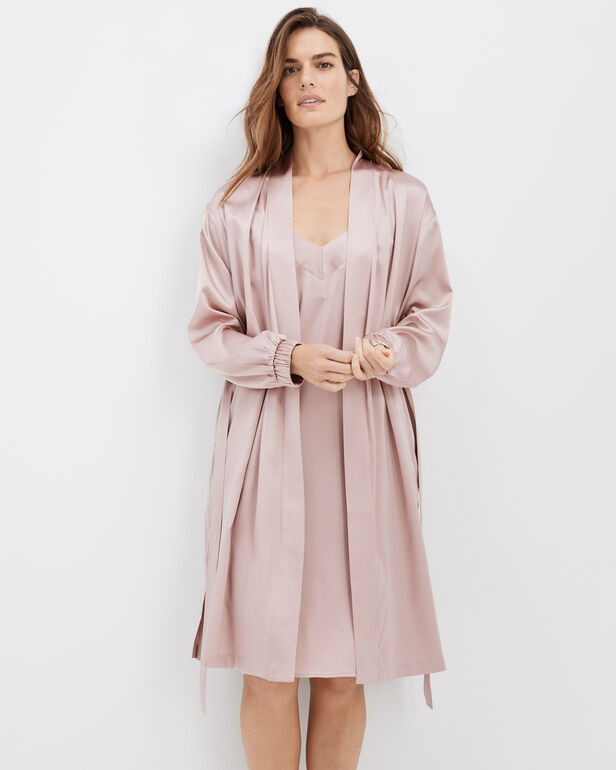 Washable Silk Puff Sleeve Robe | Haven Well Within