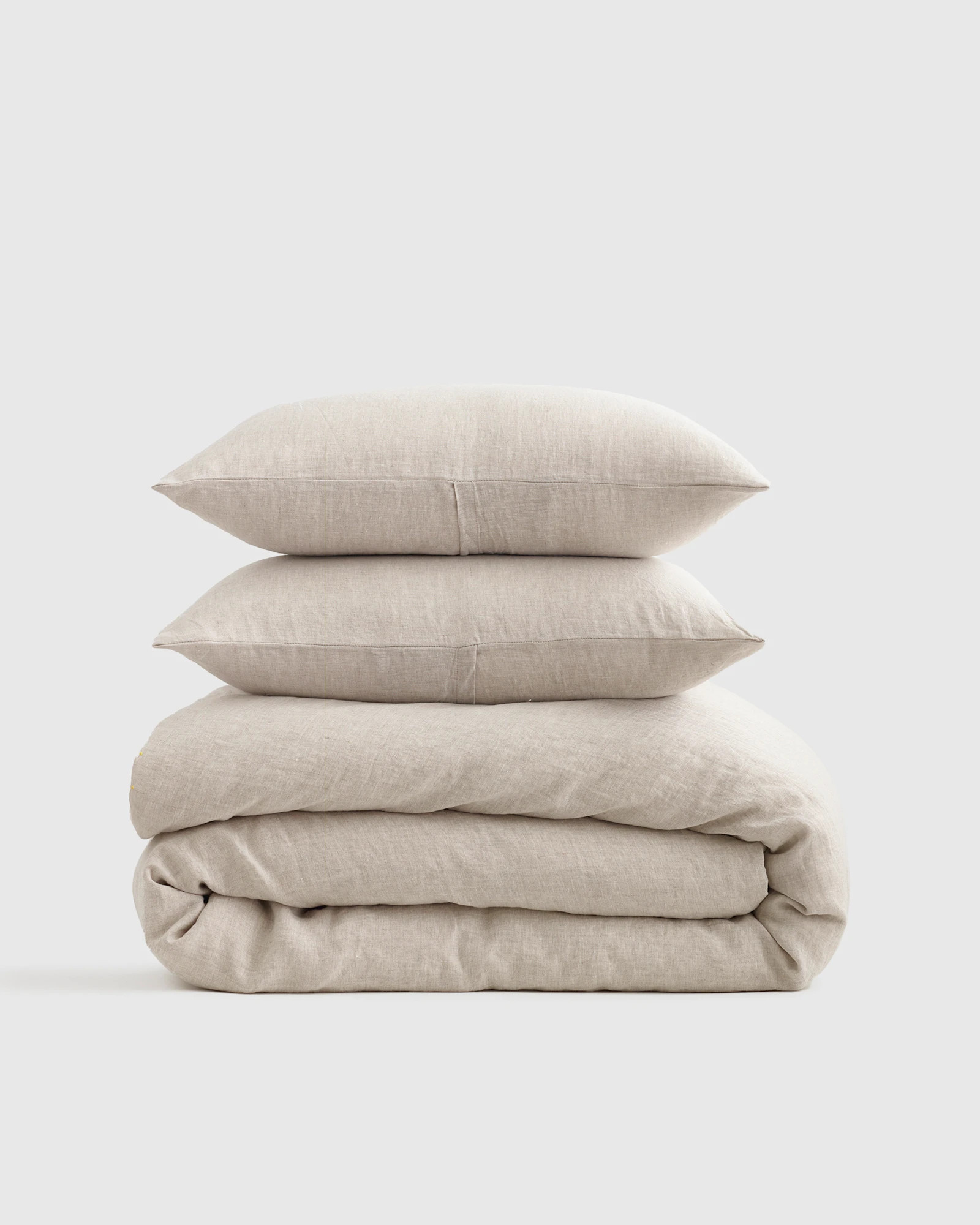 Quince | European Linen Duvet Cover Set in Sage, Size Twin | Quince