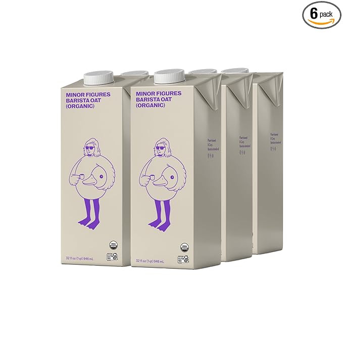 Minor Figures - Oat Milk - Organic - Barista Standard - 32 Oz - 6 Pack - Non Gmo - Plant Based - ... | Amazon (US)