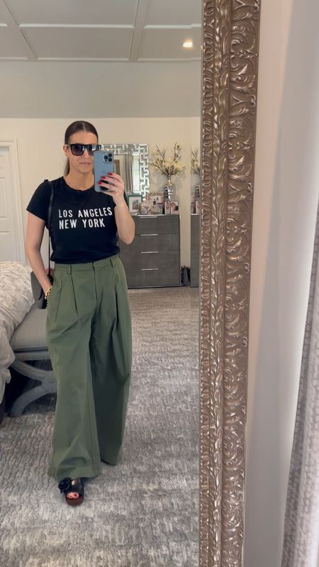 Tee shirts and wide leg pants are my go to for spring/summer . #LTKFestival 

#LTKworkwear #LTKshoecrush