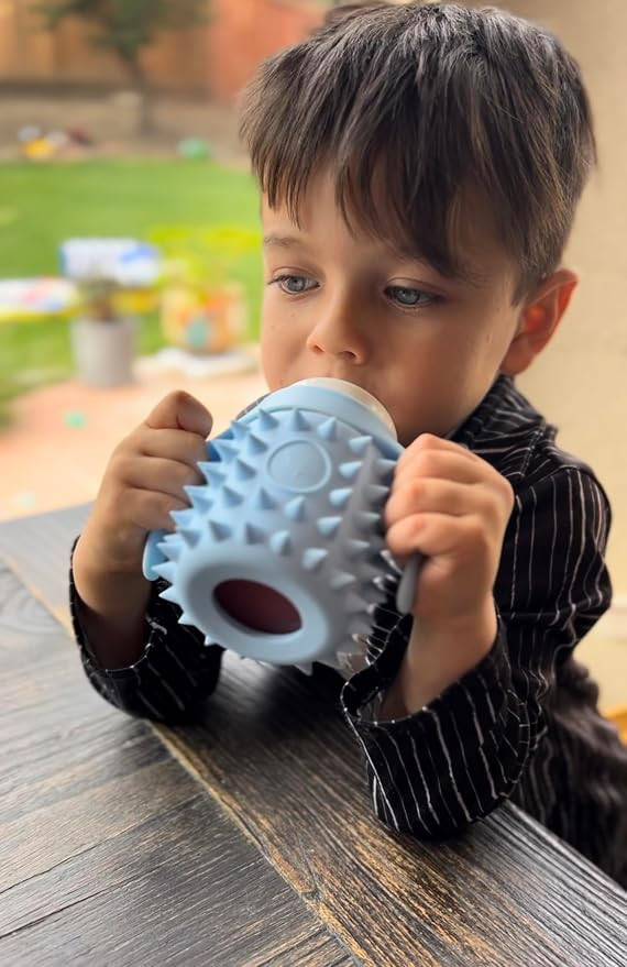 Tabor Place Glass Sippy Cup for toddlers/The Spikey Bear / 5oz / Strong glass/Protectitive silico... | Amazon (US)