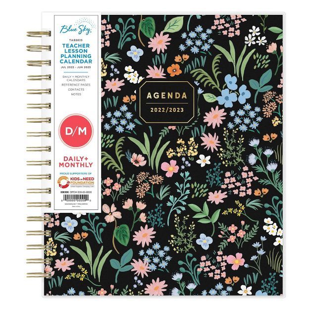 2022-23 Academic Teacher Lesson Planner Frosted Daily/Monthly 8"x10" Clara - Blue Sky | Target