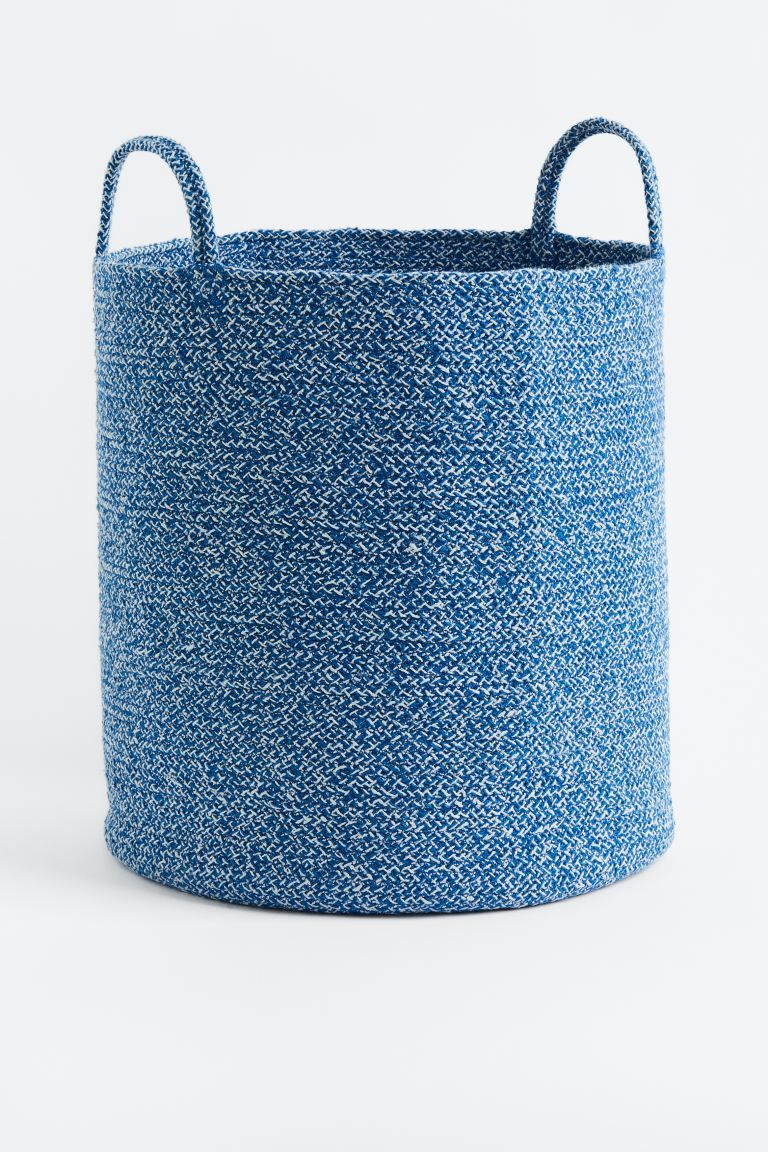 Cotton Storage Basket - Blue - Home All | H&M US | H&M (US + CA)