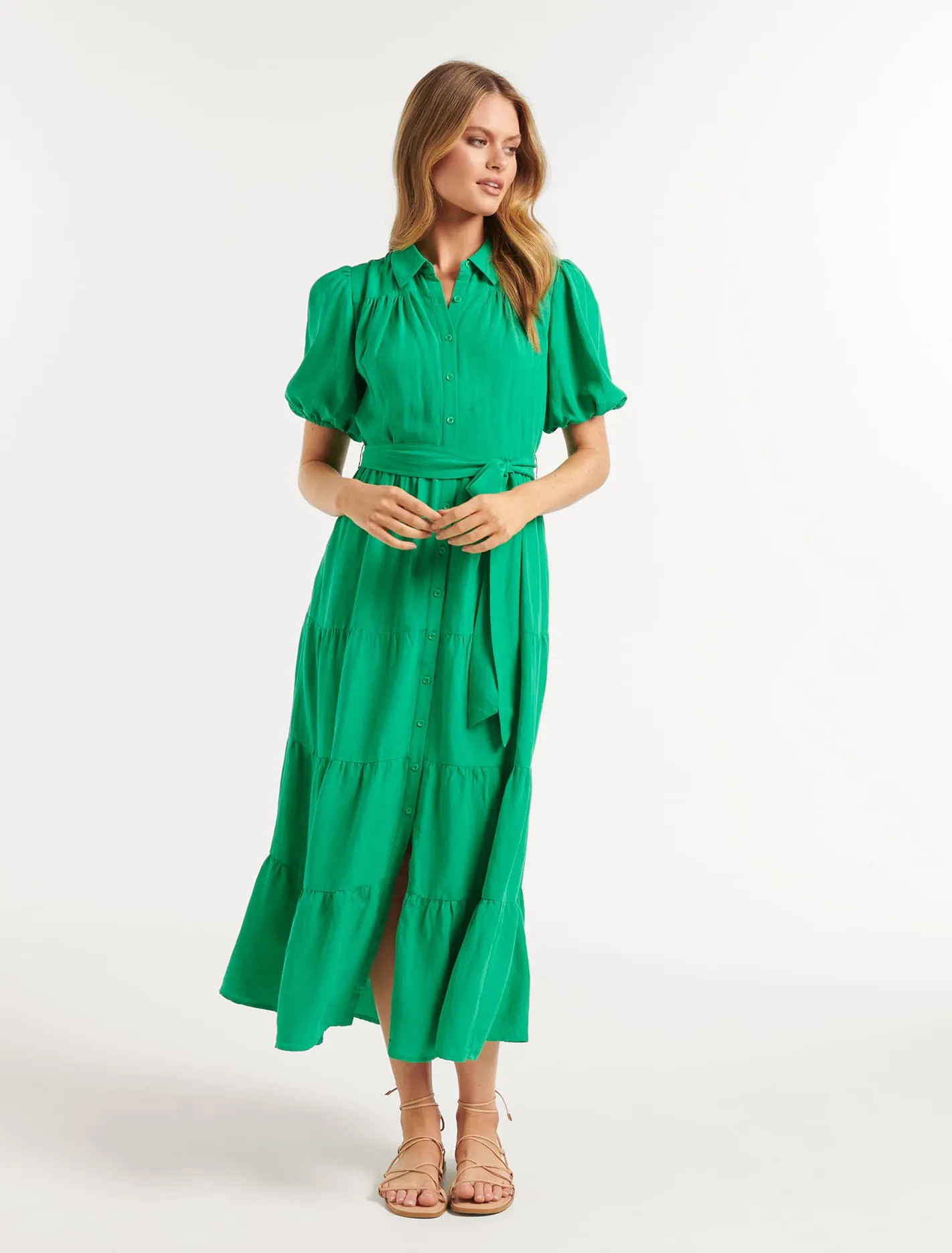 Lily Tiered Midi Dress | Forever New (AU)