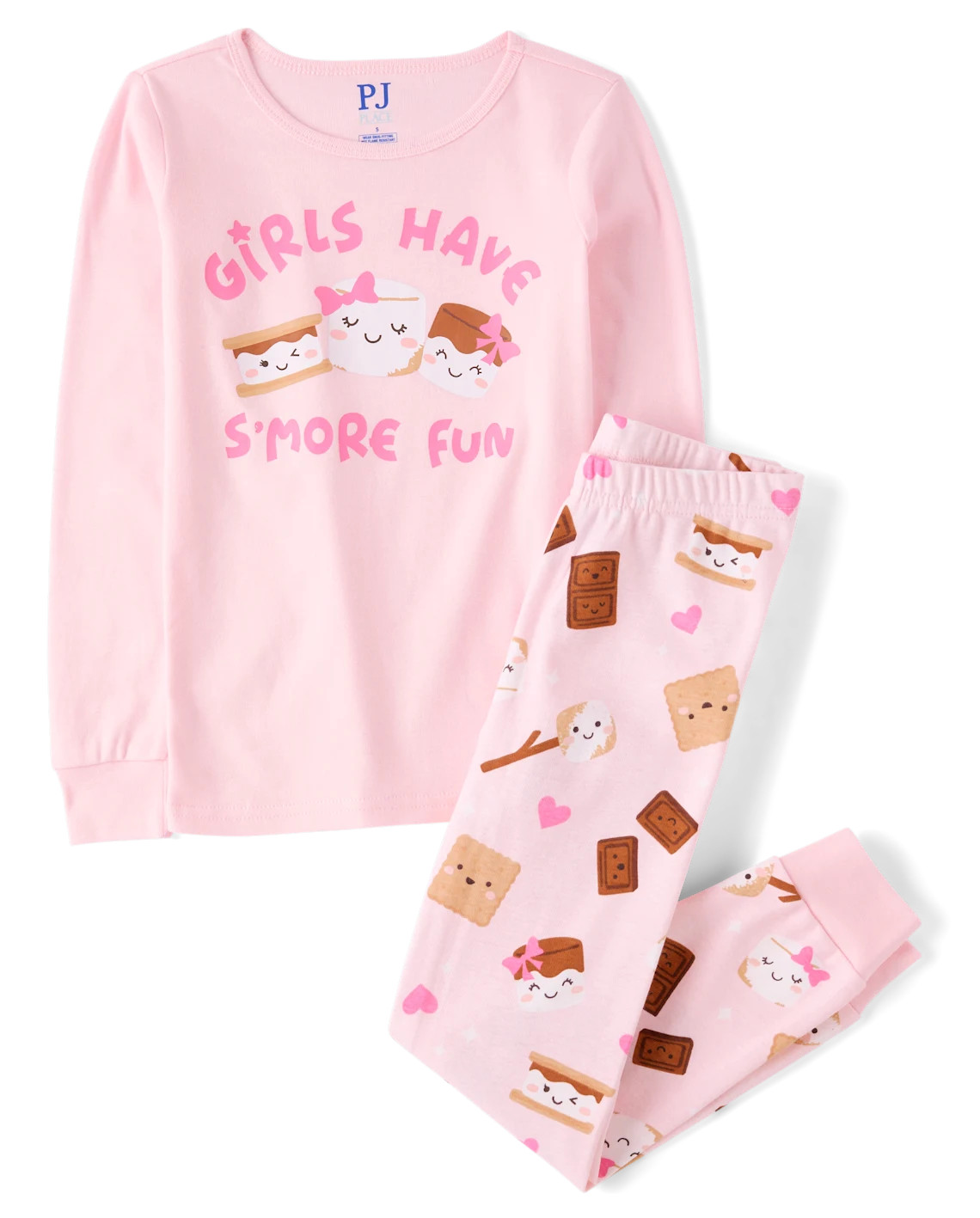 Girls S'more Snug Fit Cotton Pajamas - pink | The Children's Place