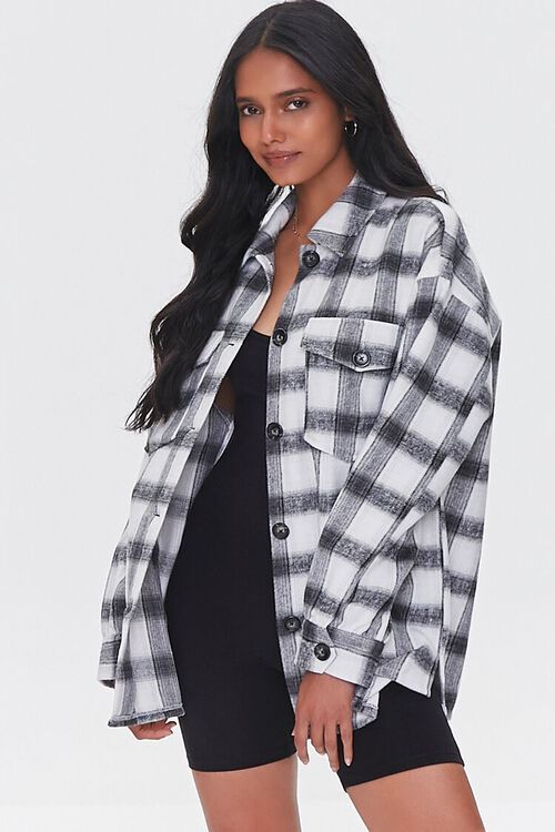 Plaid Buttoned Shacket | Forever 21 (US)