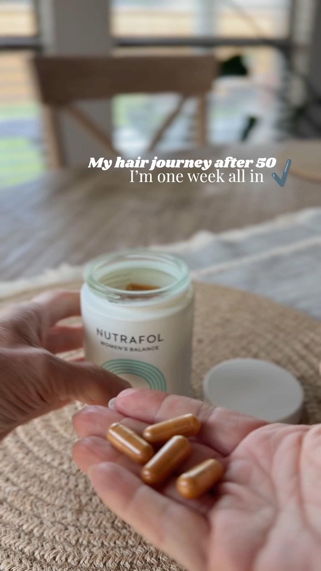 I’m one full week into my Nutrafol journey. Excited to see where my consistency with it takes me. Stay tuned. @Nutrafol 

Self care, hair care, hair after 50, hair after 40, aging hair, aging skin, beauty hacks, beauty tips, hair growth, hair health, perimenopausal hair, menopausal hair

#LTKOver40 #LTKBeauty #LTKmorningroutine