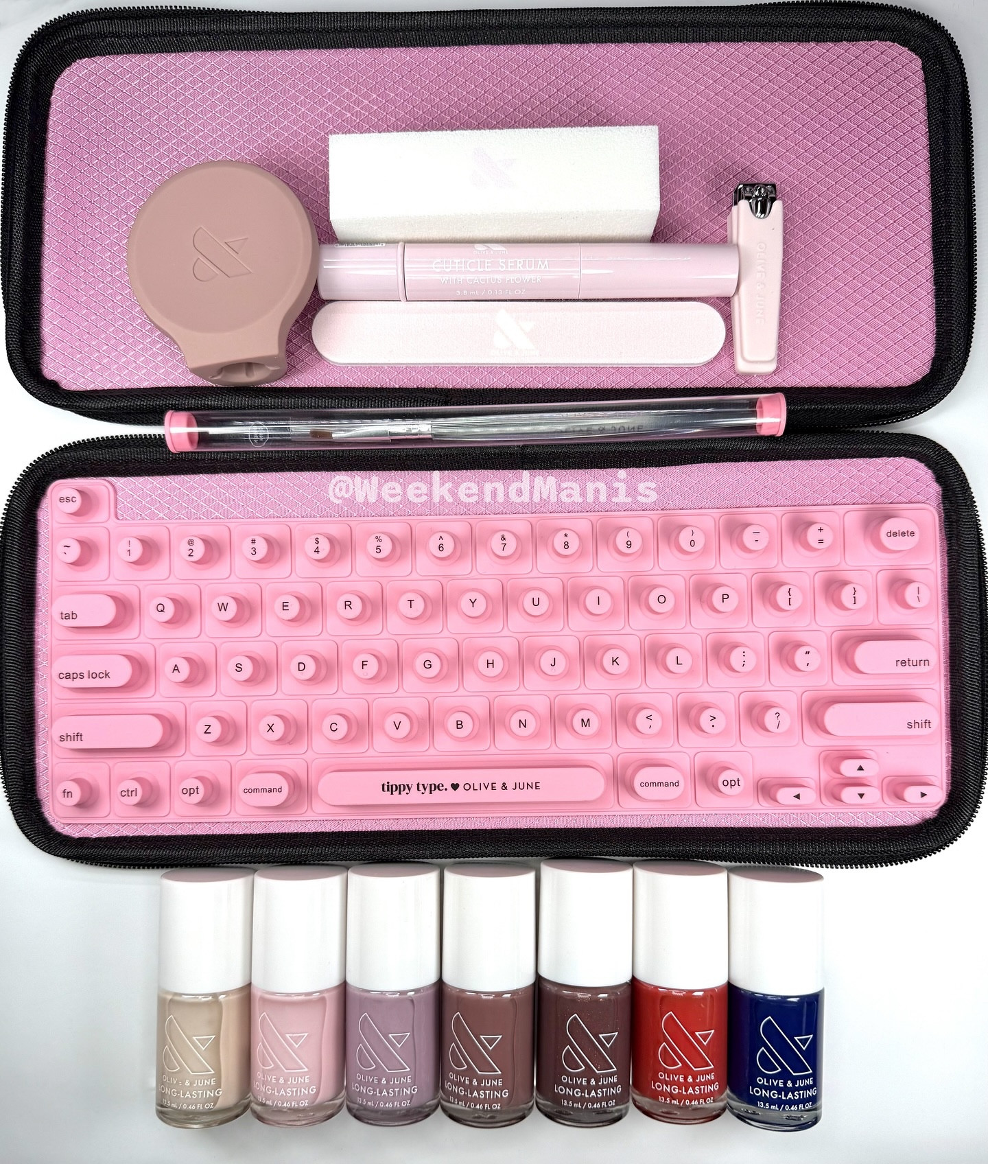 (Gifted) The latest Fall drop from @oliveandjune featured a collab with @tippytype.co, truly a match made in heaven for their Nails That Work theme!

I’ve actually had my own Tippy Type keyboard cover since last September (peep my order confirmation on the next pic! ➡️) which I have loved so much, I even brought it overseas! ✈️ It makes it a lot easier to type on my laptop, since I can have a natural curve to my hands versus keeping them flat (plus, since I usually keep my nails on the longer side, my nails don’t accidentally snag on the flat keyboard keys either) ⌨️ 

Have you picked up any of the Fall polishes, or this Tippy Type in an exclusive O&J pink? Here for any questions/comparisons! 💅 

💸 Want to save on your order? Use CARINA20 for 20% off first Olive and June Systems. Link in bio ♥️ I am so grateful whenever you shop through my link! 🙏 

#oliveandjune #WeekendManis #athomemani #diynailsathome #nailpolish #nailtok #nailsnailsnails #cuticlecaretips #cuticlecare #longnails #nailgrowthjourney #nailgrowth #naturalnails #nailcaretips #nailcare #hydration101 #diynailsathome #gelnails #gelmani #fallnailinspo #fallnails #oliveandjunelunchbreak #oliveandjunedreamjob #oliveandjuneimaniinmeetings #oliveandjuneclockingoutearly #oliveandjunegoalgetter #oliveandjunepowersuit #oliveandjuneletscircleback #tippytype

#LTKFindsUnder100 #LTKFindsUnder50 #LTKBeauty