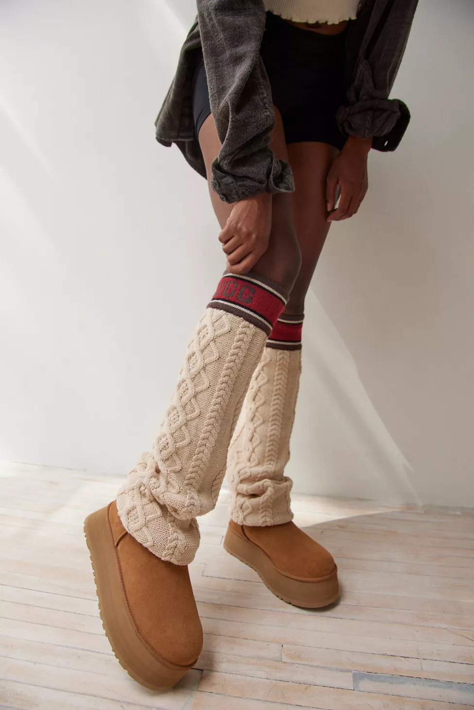 UGG Sweater Letter Tall Boot | Urban Outfitters (US and RoW)