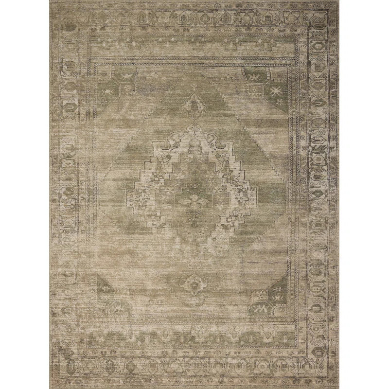Amber Lewis x Loloi Cambria Sand / Olive Area Rug | Wayfair North America