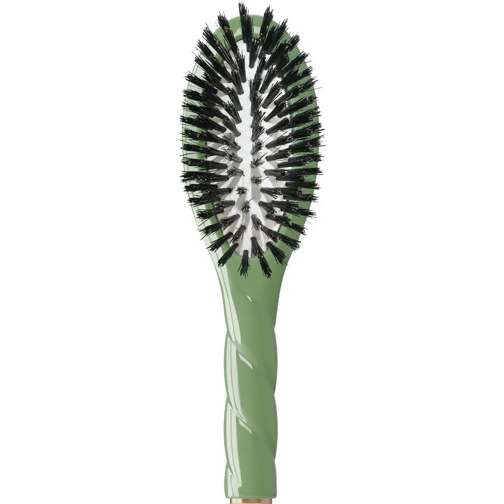 La Bonne Brosse N.01 Small The Shine & Care Universal Hair Brush in Almond Green at Nordstrom | Nordstrom