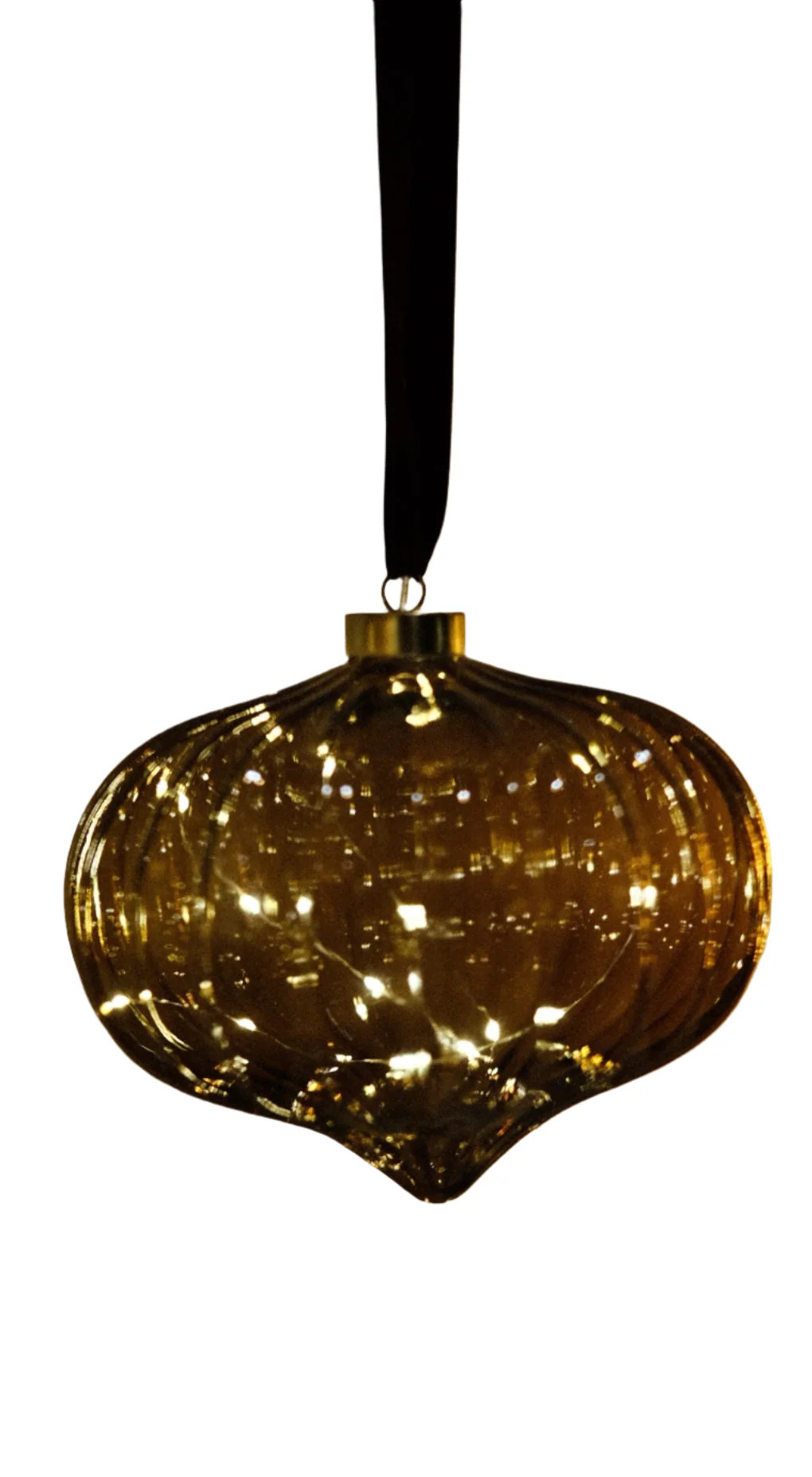 Amber Onion LED Light Ornament | Gatehouse No.1