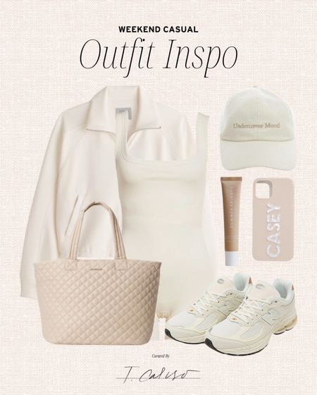 Weekend casual outfit inspiration 

Women’s romper, activewear, new balance sneakers, travel tote 

#LTKunder50 #LTKunder100 #LTKstyletip
