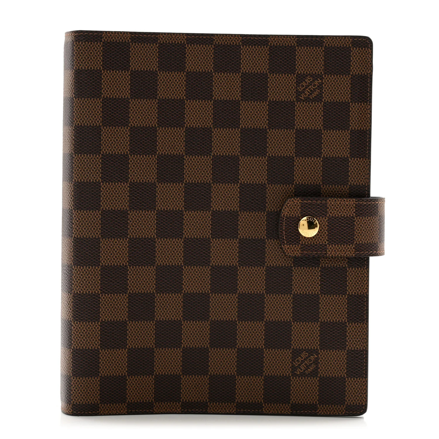 Damier Ebene Large Ring Agenda Cover | FASHIONPHILE (US)
