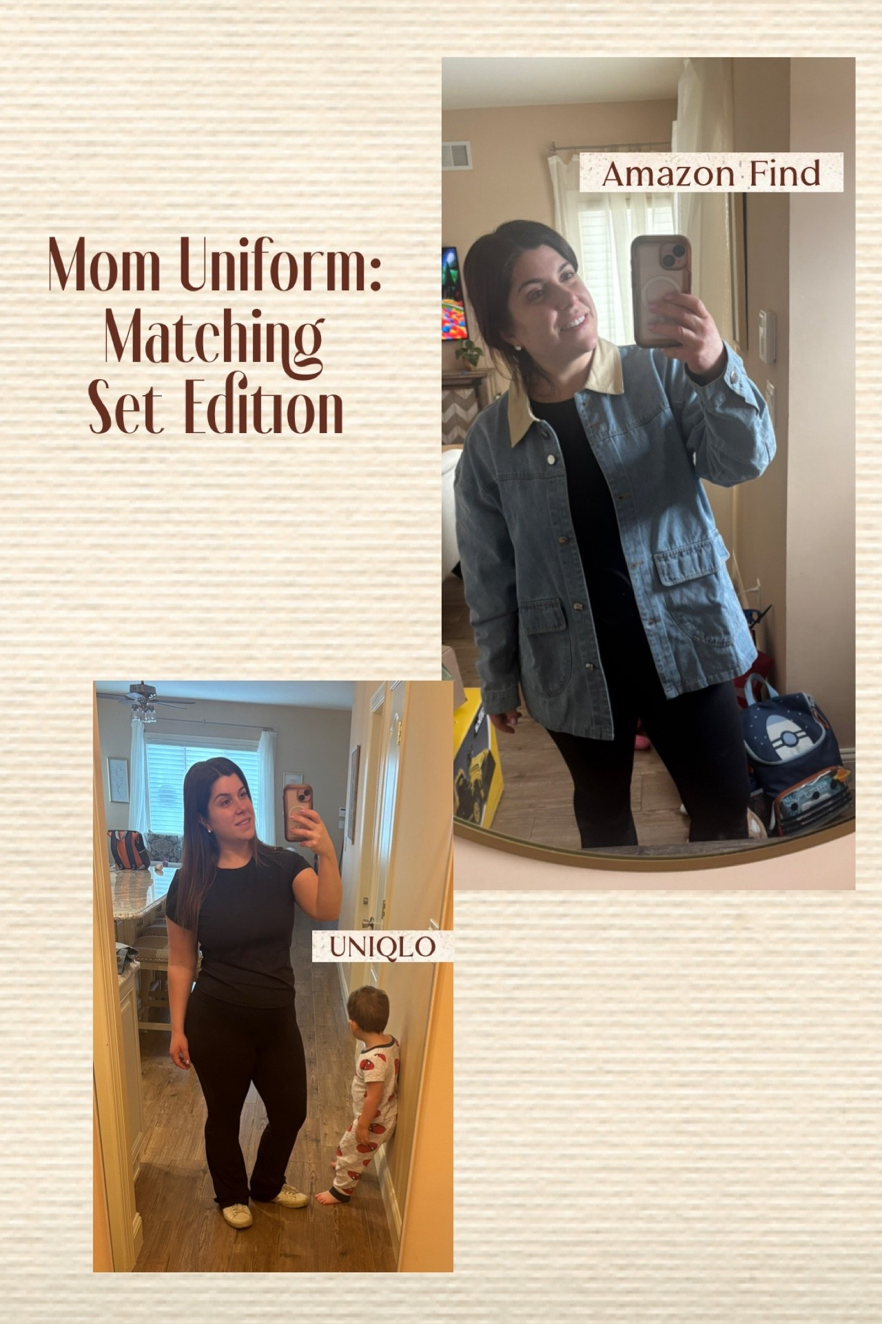 Nothing better than a matching set 😅
Throw on sneakers + a jacket and you’re out the door.

#momuniform #matchingset #momstyle #everydayoutfit #ltkstyle #casualmomlook #momfashion #easyoutfit #momlifeoutfits

#LTKmomlife #LTKgrwm #LTKMidsize