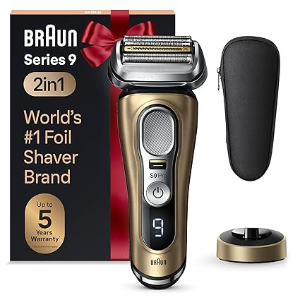 Braun Series 9 Pro 9419s Electric Shaver for Men, Wet & Dry Razor, Shaving Kit with 4+1 Head with... | Amazon (US)